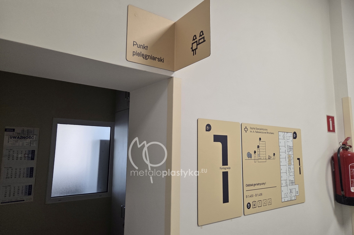 System informacji wizualnej Szpitala Falkiewicza we Wrocławiu