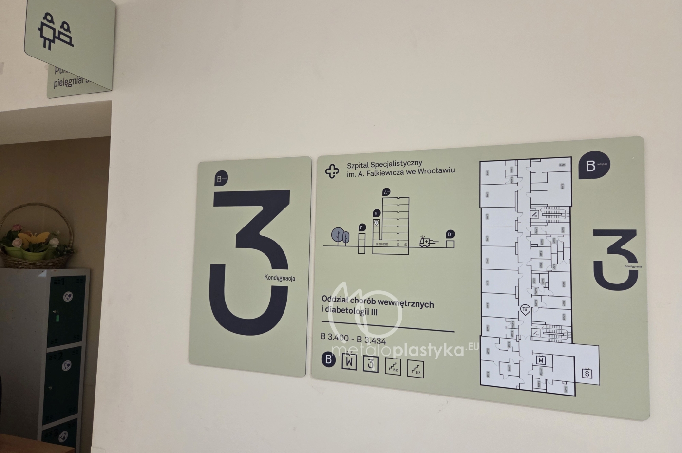 System informacji wizualnej Szpitala Falkiewicza we Wrocławiu