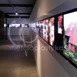 Wystawa podświetlana LED Metaloplastyka w Muzeum Architektury