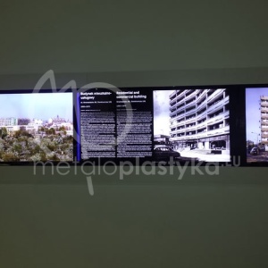 Wystawa podświetlana LED Metaloplastyka w Muzeum Architektury