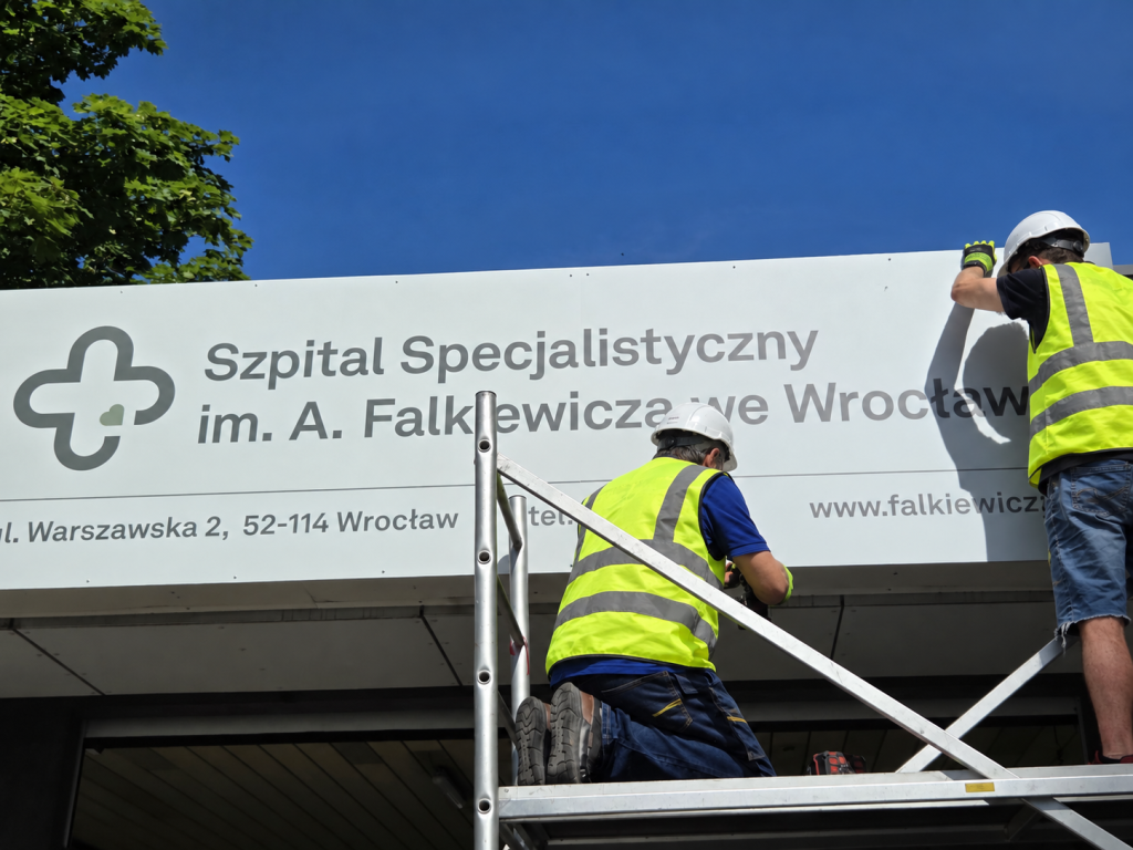 System informacji wizualnej Szpitala Falkiewicza we Wrocławiu