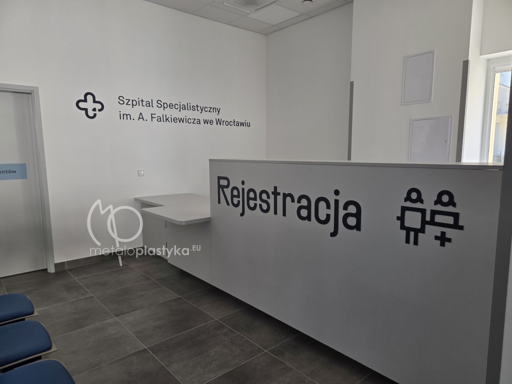 System informacji wizualnej Szpitala Falkiewicza we Wrocławiu