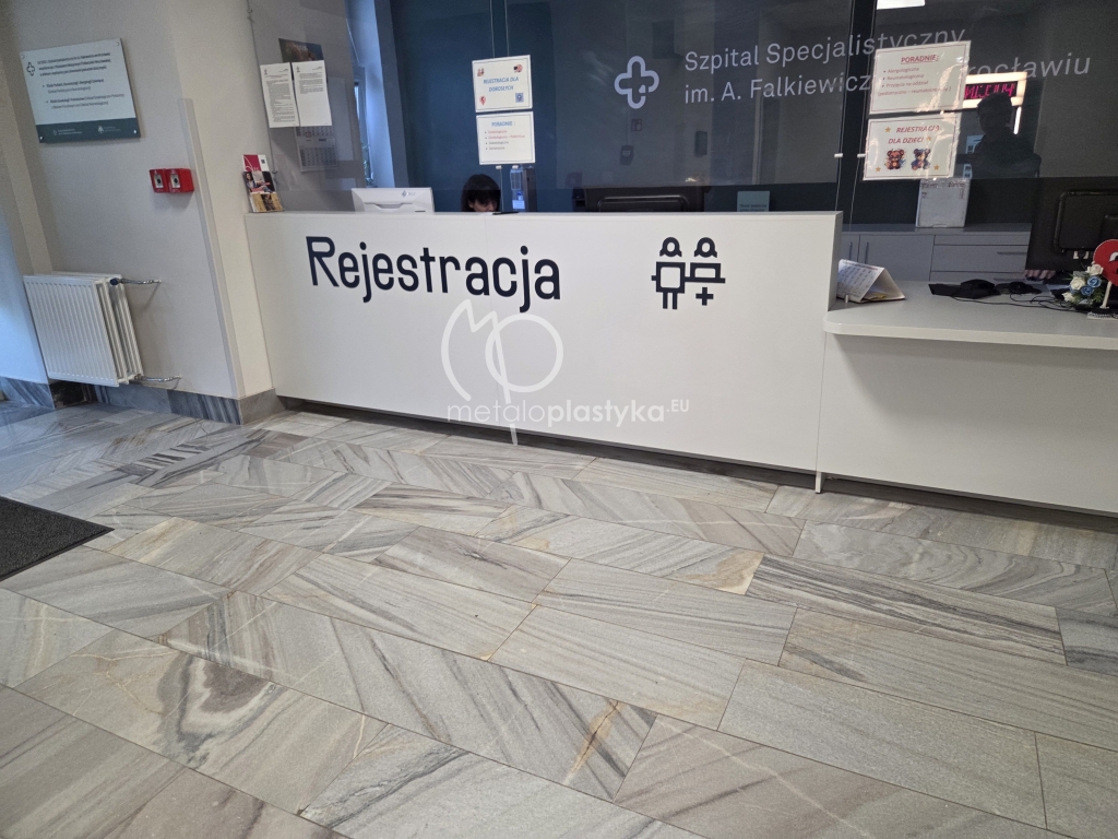 System informacji wizualnej Szpitala Falkiewicza we Wrocławiu
