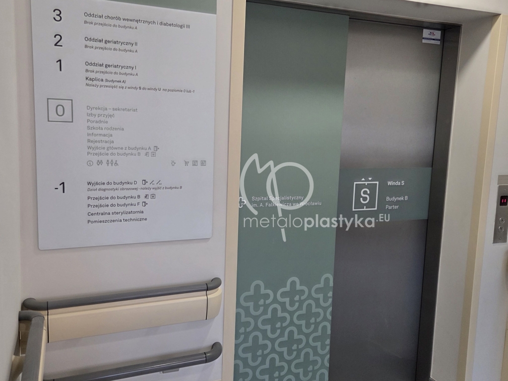 System informacji wizualnej Szpitala Falkiewicza we Wrocławiu