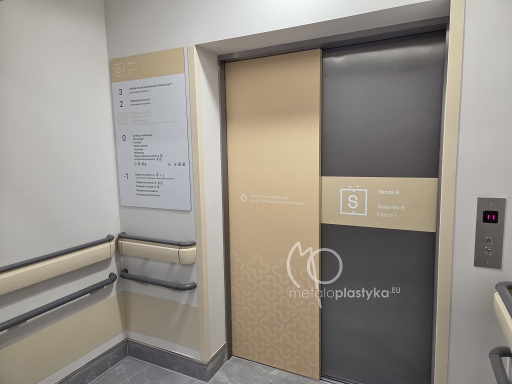 System informacji wizualnej Szpitala Falkiewicza we Wrocławiu