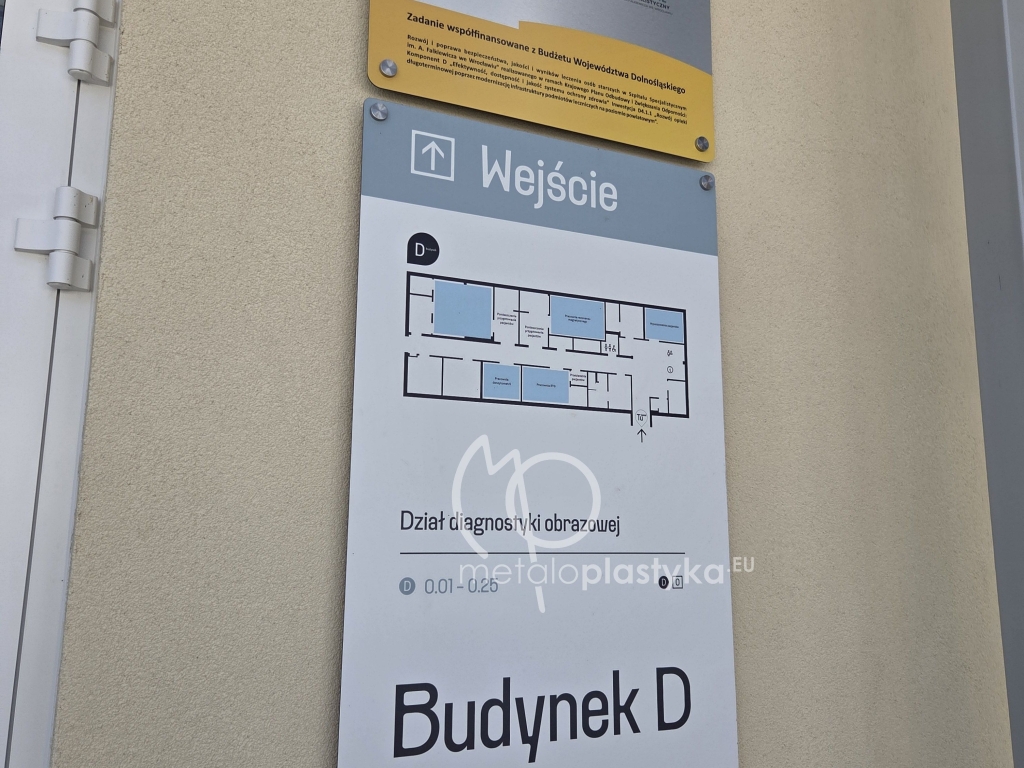 System informacji wizualnej Szpitala Falkiewicza we Wrocławiu