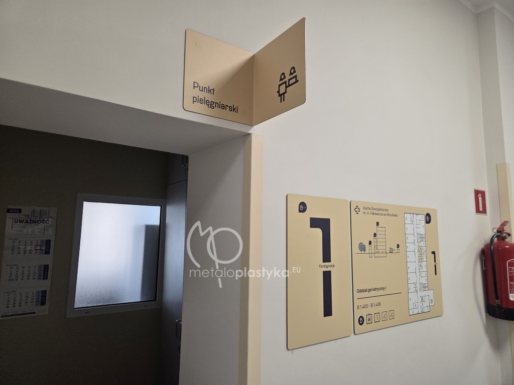 System informacji wizualnej Szpitala Falkiewicza we Wrocławiu