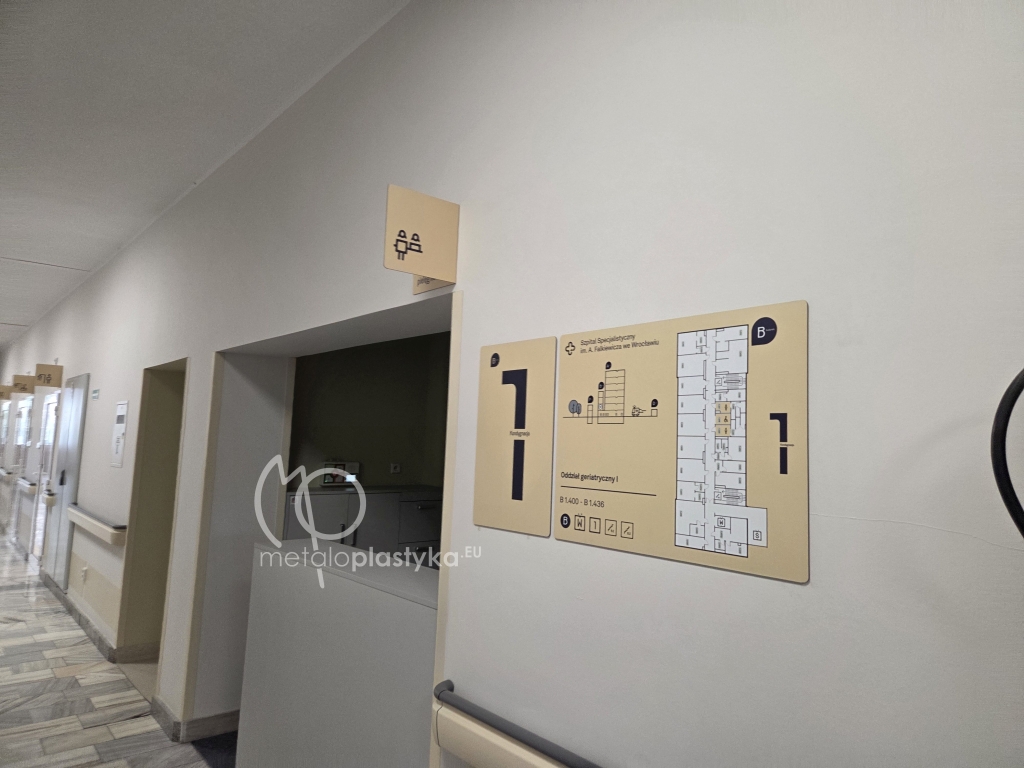 System informacji wizualnej Szpitala Falkiewicza we Wrocławiu