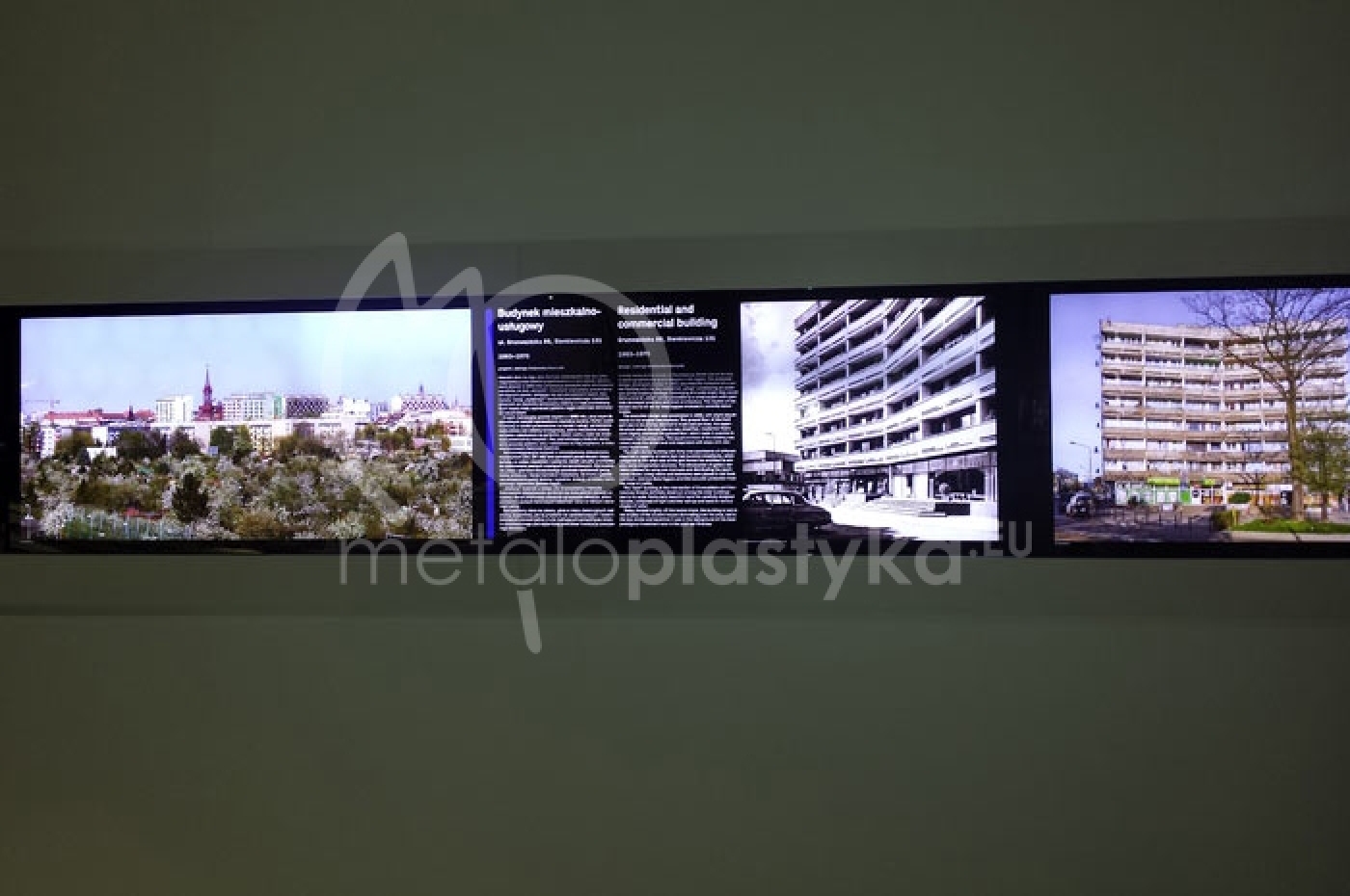 Wystawa podświetlana LED Metaloplastyka w Muzeum Architektury