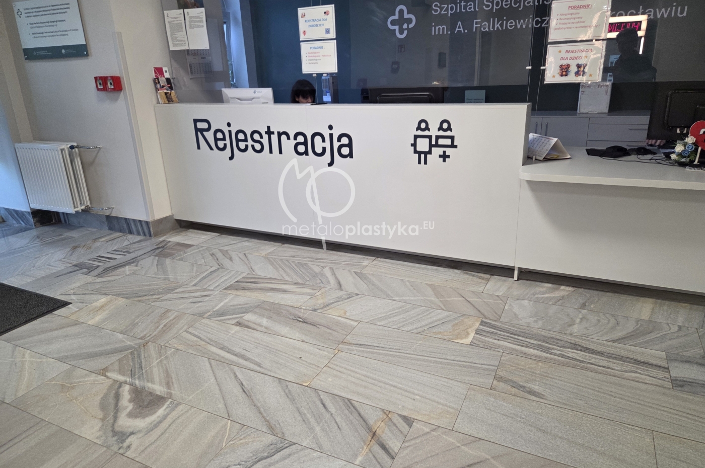 System informacji wizualnej Szpitala Falkiewicza we Wrocławiu