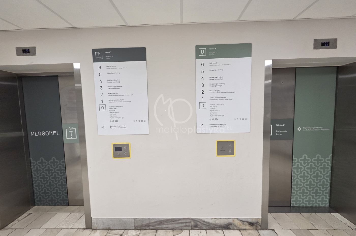 System informacji wizualnej Szpitala Falkiewicza we Wrocławiu