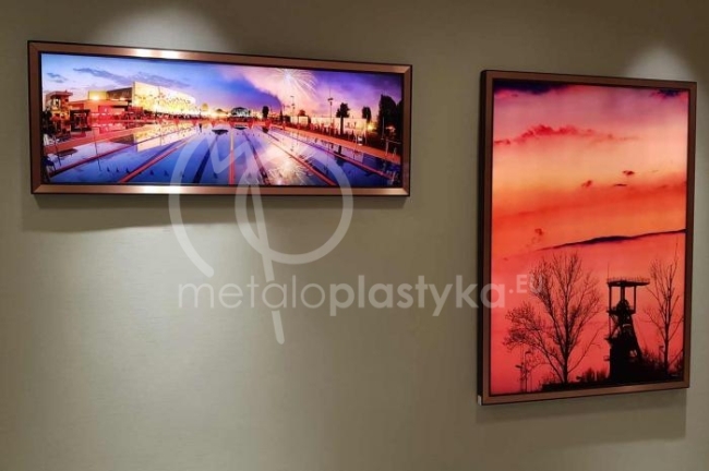 Aluminium or steel frame ? 40 x 50 mm with a copper strip